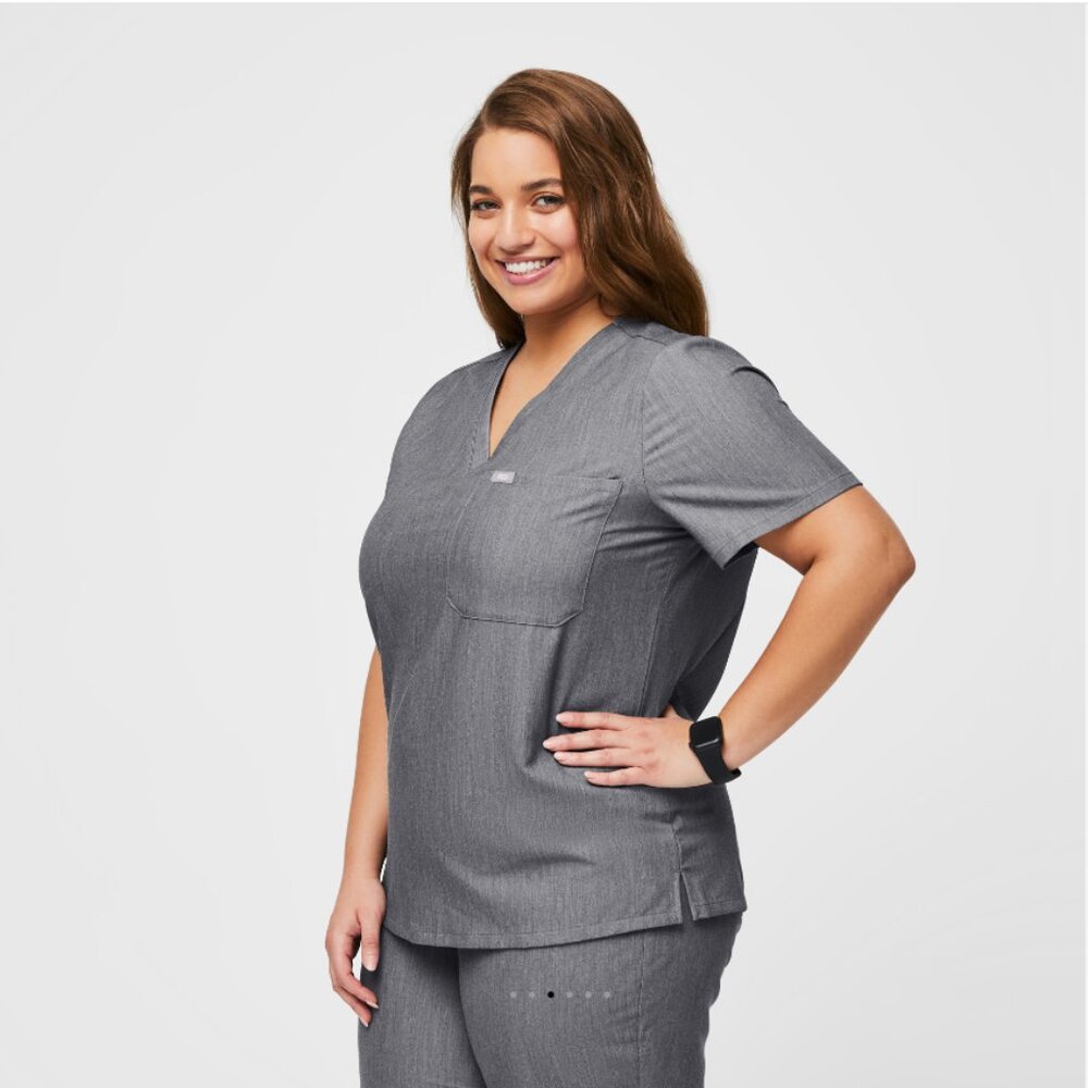 FIGS Catarina Scrub Top Graphite 3XL - Picture 4 of 4